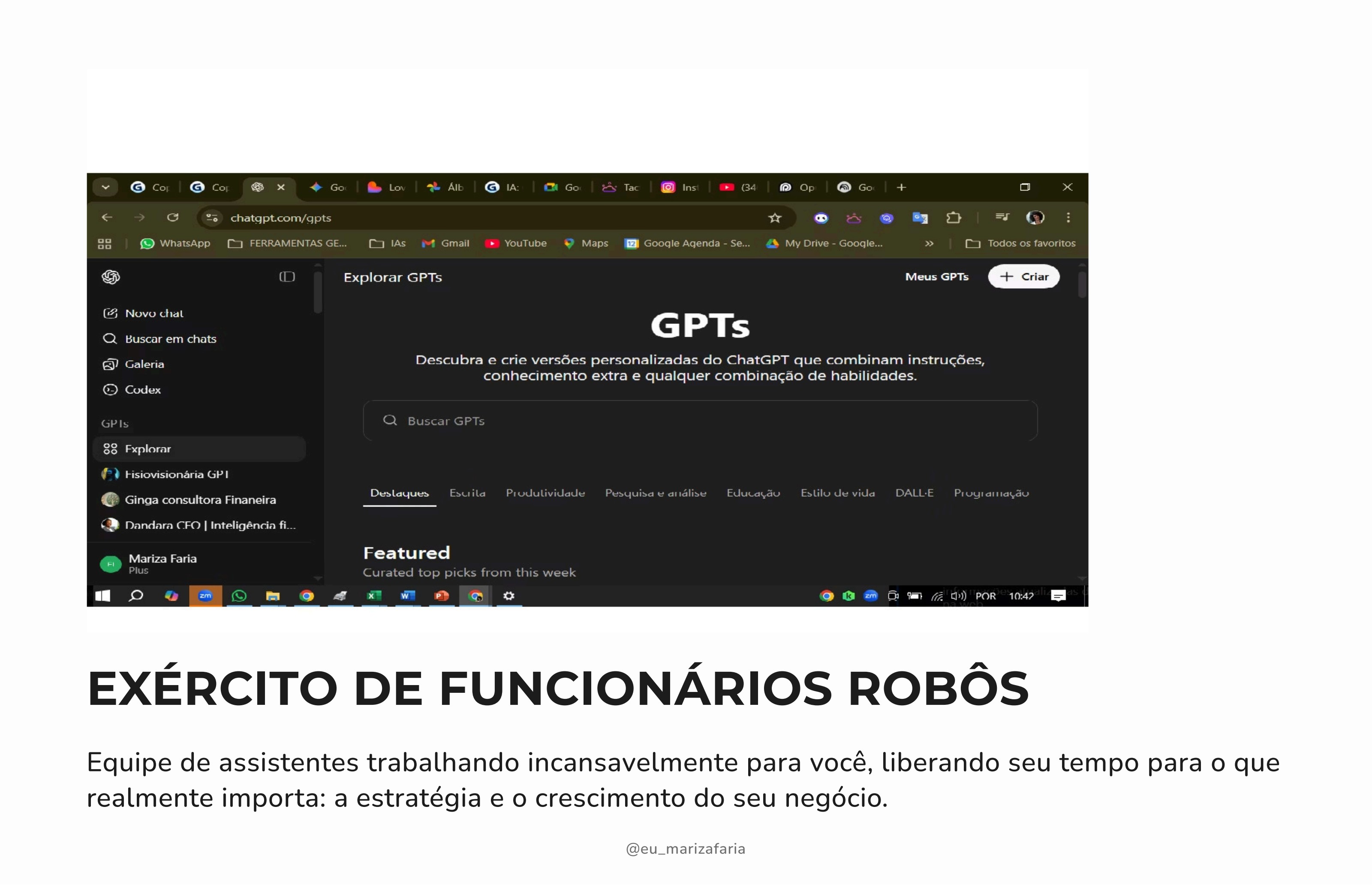 Exército de funcionários robôs