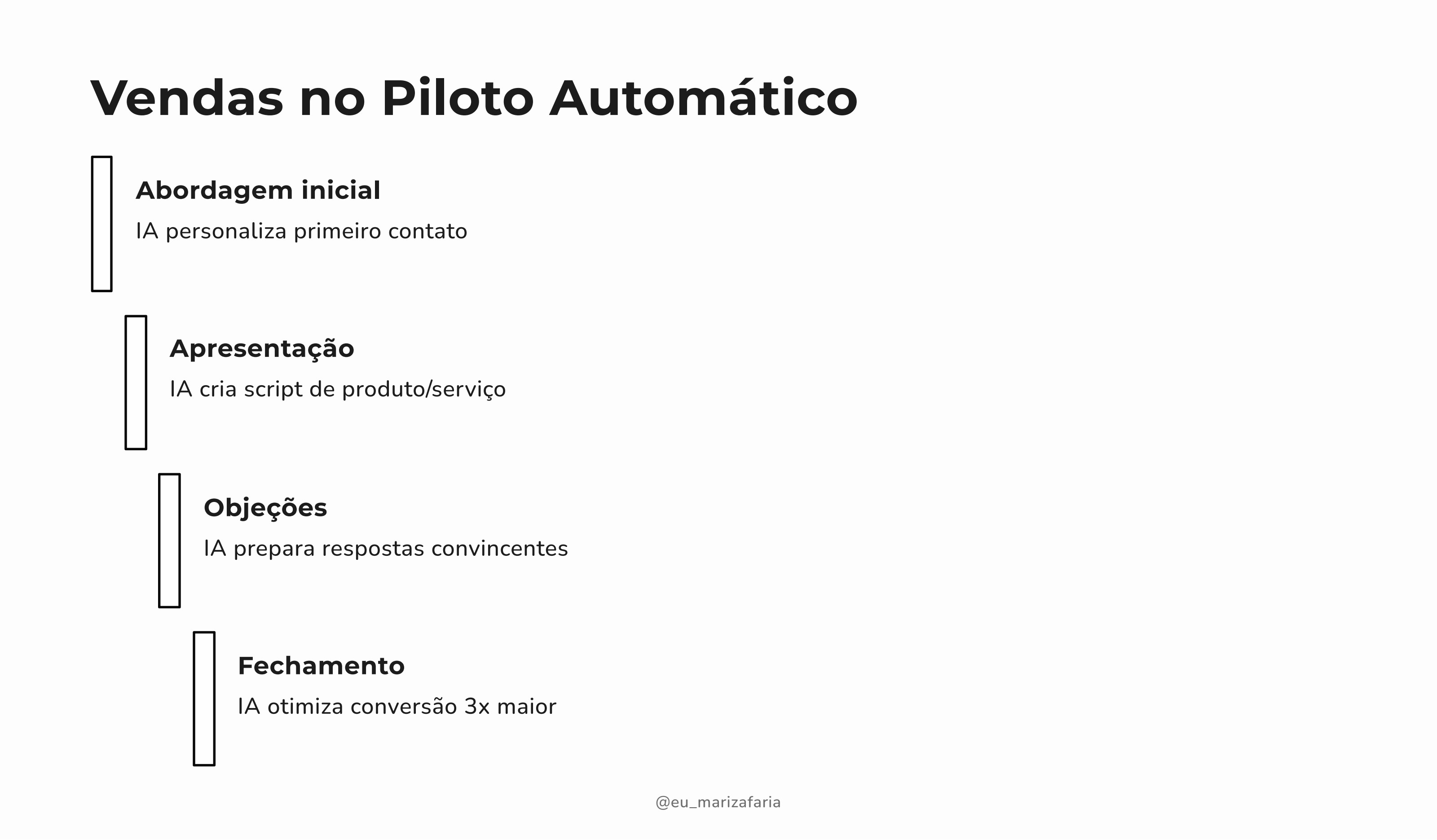 Vendas no piloto automático